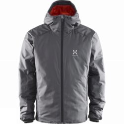 Haglofs Mens Barrier III Hood Magnetite/Habanero